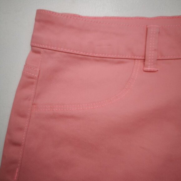 NWT So Authentic Heritage Ladies Size 15 Salmon Rose High Waist Twill Shorts - Picture 9 of 13